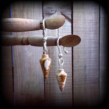 Load image into Gallery viewer, Jasper earrings Gemstone earrings Picture Jasper Stone earrings Pierced ears Stretched lobes French hooks Kidney hooks Leverback hooks 0g 2g