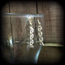 Load image into Gallery viewer, DNA earrings, Science earrings, DNA helix, Chemistry earrings, Nerd gifts, Geek gifts, DNA jewelry, Science gifts, Science jewelry, Anatomy