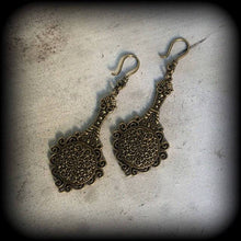 Load image into Gallery viewer, Fairy Tale Earrings, Mirror Earrings, Princess jewelry, Cinderella earrings, Girls earrings, Plug earrings, Tunnel earrings, Gifts for girls