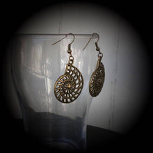 Load image into Gallery viewer, Fibonacci earrings Nautilus earrings Science earrings Nerd earrings Geometry jewelry Scared geometry Plug earrings Tunnel earrings Gauges 8g