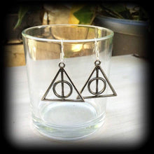 Load image into Gallery viewer, Wizard earrings Magic earrings Spells Geek earrings Nerd earrings Book earrings Fan girl earrings Pop Culture Witchcraft Gifts for girls