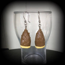 Load image into Gallery viewer, Free shipping Emoji earrings Vegan earrings Artichoke earrings Vegetable earrings 3mmtunnel earrings Food earrings 8 gauge 6 gauge earrings