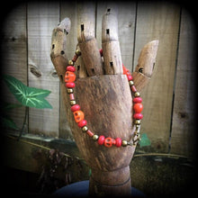 Load image into Gallery viewer, Papa Legba bracelet, Skull bracelet, Legba Atibon, Atibon Legba, Voodoo bracelet, Vodou Loa, Ritual jewelry, Halloween, Santeria, Samhain