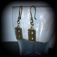 Load image into Gallery viewer, Cassette Tape earrings, Retro jewelry, Kitsch earrings, Cassette earrings, Music jewelry, Cassette earrings, 80's nostalgia, Nerd earrings