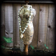 Load image into Gallery viewer, Voodoo Necklace, Fleur De Lis, Skull necklace, Voodou jewelry, Loa jewlery, Erzulie necklace, Day of the Dead, Skull jewelry, Santeria