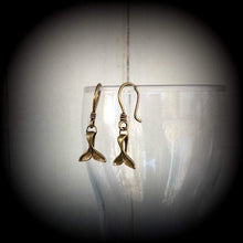 Load image into Gallery viewer, Whale tail earrings, Ocean life earrings, Beach earrings, Nautical earrings, Surfing earrings, Hippy earrings, Animal jewelry, Gauges 8g 6g