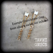 Load image into Gallery viewer, DNA earrings Science earrings Nurse earrings Molecule earrings Genetics gift Nerd gift Geek gift DNA strand DNA helix Biology earrings gift