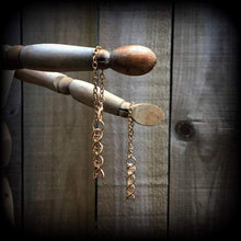 Load image into Gallery viewer, 6 gauge ear hangers DNA strand Tunnel dangles Plug earrings Gauged earrings Helix earrings Earrings for stretched lobes Tunnels Gauges 2g 0g