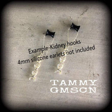 Load image into Gallery viewer, DNA earrings, Science earrings, DNA helix, Chemistry earrings, Nerd gifts, Geek gifts, DNA jewelry, Science gifts, Science jewelry, Anatomy