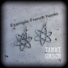 Load image into Gallery viewer, Big bang earrings Molecule earrings Atom earrings Astrolux earrings Galaxy earrings Planet earrings Plug earrings Tunnel earrings Gauges