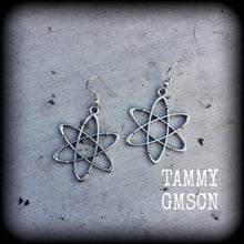 Load image into Gallery viewer, Big bang earrings Molecule earrings Atom earrings Astrolux earrings Galaxy earrings Planet earrings Plug earrings Tunnel earrings Gauges