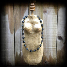 Load image into Gallery viewer, Voodou necklace, Voodoo necklace, Ogoun necklace, Stone necklace, Santeria necklace, Beaded necklace Bronze necklace, Ogoun jewelry, Loa