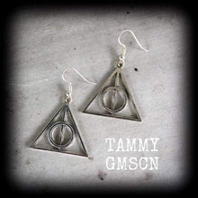 Load image into Gallery viewer, Wizard earrings Magic earrings Spells Geek earrings Nerd earrings Book earrings Fan girl earrings Pop Culture Witchcraft Gifts for girls