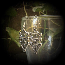 Load image into Gallery viewer, Tree of Life earrings, Quaballah jewelry, Pagan jewelry, Druid jewelry, Judaism jewelry, Sephiroth gauges, Esoteric jewelry, Occult jewelry