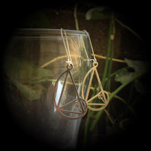 Load image into Gallery viewer, Fibonacci earrings Sacred Geometry Nautilus jewlery Beach jewelry Perfect ratio Golden ratio 3mm Tunnel earrings Fossil 6mm 2g Plug earrings