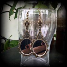 Load image into Gallery viewer, Fairy Tale earrings, Mirror Earrings, Princess earrings, Tunnel earrings, Dangle earrings, Gifts for her, Gifts for girls, Plug earrings