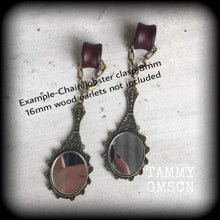 Load image into Gallery viewer, Fairy Tale earrings, Mirror Earrings, Princess earrings, Tunnel earrings, Dangle earrings, Gifts for her, Gifts for girls, Plug earrings