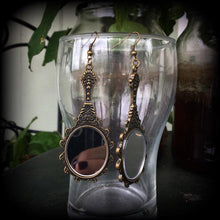 Load image into Gallery viewer, Fairy Tale earrings, Mirror Earrings, Princess earrings, Tunnel earrings, Dangle earrings, Gifts for her, Gifts for girls, Plug earrings