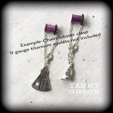 Load image into Gallery viewer, Science earrings, Geek earrings, Nerd earrings, Microscope earrings, Beaker earrings, Science jewelry, Gifts for nerds, Chemistry earrings