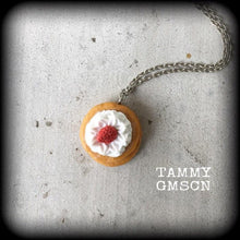 Load image into Gallery viewer, Pancakes necklace, Food necklace, Carb jewelry, Pikelet jewelry, Junk food Jewellery, Cheat day, Food jewelry, Gifts for her, Kawaii jewelry