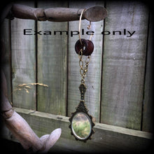 Load image into Gallery viewer, Fairy Tale earrings, Mirror weights, Princess ear hangers, Tunnel dangles, Dangle plugs, Hanging gauges, Gauged earrings, Plug dangles, 0g