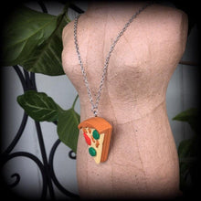 Load image into Gallery viewer, Pizza necklace Pizza jewelry Food necklace Carb jewelry Junk food Jewellery Christmas gift Food jewelry Gifts for her Gifts for girls