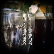 Load image into Gallery viewer, 3mm 8g 4mm 6gauge Ear hangers Tunnel dangles Plug dangles Nerd gifts Hanging gauges Gauged earrings fro stretched lobes Stretched ears 4g 2g