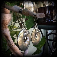 Load image into Gallery viewer, Pyrite earrings, Gemstone earrings, Organic earrings, Stone earrings, Earrings to stretch up with, Tunnel earrings, Plug earrings, Gauges
