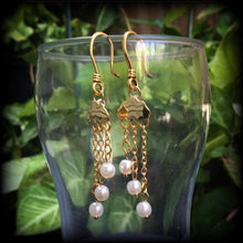 Load image into Gallery viewer, Cloud earrings, Kitsch earrings, Retro earrings, Rainy Day earrings, Umbrella earrings, Tunnel earrings, Plug earrings, Ear hangers 2g, 14g