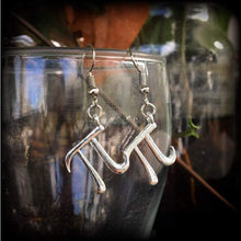 Load image into Gallery viewer, Pi earrings, Physics, Geek earrings, Plug earrings, Science earrings, Tunnel earrings, Science jewelry, Gifts for nerds, Chemistry earrings