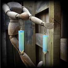Load image into Gallery viewer, Opalite earrings, Moonstone earrings, Dangle earrings, Stone earrings, Boho earrings, French hooks, Kidney hooks, For pierced ears