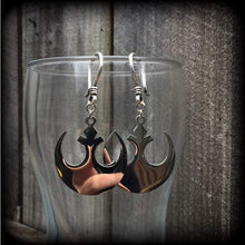 Load image into Gallery viewer, Star Wars earrings Rebel Alliance Sci Fi earrings Imperial Empire Geek earrings Gamer jewelry Plug earrings Nerd jewelry Tunnel earrings 2g
