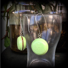 Load image into Gallery viewer, Plug dangles Tunnel dangles 3mm ear hangers Macaron earrings Biscuit Sweet Treats Kitsch earrings for pierced ears and stretched lobes Gauge