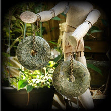 Load image into Gallery viewer, 8 gauge ear weights for stretching 3mm ear hangers Jasper earrings Green jasper jewelry Stone weights Plug earrings Hanging gauges Tunnels