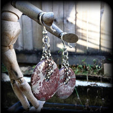 Load image into Gallery viewer, 2 gauge ear weights for stretching 6mm ear hangers Jasper earrings Chohua jasper jewelry Stone weights Plug earrings Hanging gauges Tunnels