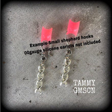 Load image into Gallery viewer, DNA earrings, Science earrings, DNA helix, Chemistry earrings, Nerd gifts, Geek gifts, DNA jewelry, Science gifts, Science jewelry, Anatomy