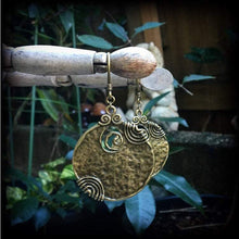 Load image into Gallery viewer, 0 gauge bronze ear weights 2 gauge ear hangers 4 gauge Tunnel dangles 2 gauge Plug dangles Hanging gauges Gauged earrings 00 gauge 0 gauge