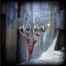 Load image into Gallery viewer, Halloween earrings Scissor earrings Gothic earrings Emo earrings Horror Slasher B Grade movie Scissorhands Psycho earrings Novelty earrings