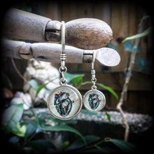 Load image into Gallery viewer, Zombie heart earrings Halloween earrings Anatomical heart earrings Horror earrings B-Grade Plug earrings Gauges Tunnel dangles Pierced ears