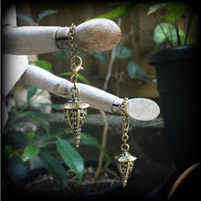 Load image into Gallery viewer, Lantern earrings Japanese earrings Bronze earrings Ornate earrings Ethnic earrings Tunnel earrings Plug earrings Gauged earrings 8g 6g 4g 2g