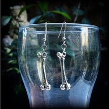 Load image into Gallery viewer, Fibula earrings Leg bone earrings Halloween earrings Tibia earrings Bone earrings Skeleton earrings Gauged earrings Zombie earrings Gauges