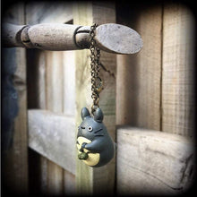 Load image into Gallery viewer, Totoro earrings Kawaii Ear hangers Anime Ghibli Japanese Cat Studio Ghibli Pierced ears Tunnel dangles Tunnel earrings Plug dangles 00g 0g