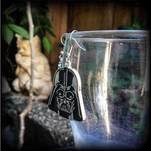 Load image into Gallery viewer, Darth Vader Star Wars earrings Rebel Alliance Sci Fi earrings Imperial Empire Geek earrings Plug earrings Nerd jewelry Tunnel earrings 2g