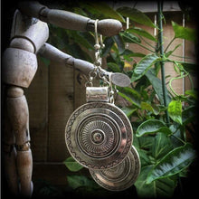 Load image into Gallery viewer, Artemis earrings Goddess jewelry Dangle earrings Boho jewelry Shield maiden 8g Plug earrings 6g Ear weights 0g Tunnel dangles Plug dangles