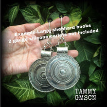 Load image into Gallery viewer, Artemis earrings Goddess jewelry Dangle earrings Boho jewelry Shield maiden 8g Plug earrings 6g Ear weights 0g Tunnel dangles Plug dangles