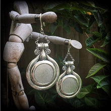Load image into Gallery viewer, Artemis earrings Goddess jewelry Dangle earrings Boho jewelry Shield maiden 8g Plug earrings 6g Ear weights 0g Tunnel dangles Plug dangles