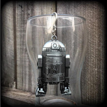 Load image into Gallery viewer, R2D2 Droid Star Wars earrings Rebel Alliance Sci Fi earrings Imperial Empire Geek earrings Plug earrings Nerd jewelry Tunnel earrings 2g