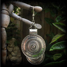 Load image into Gallery viewer, Artemis earrings Goddess jewelry Dangle earrings Boho jewelry Shield maiden 8g Plug earrings 6g Ear weights 0g Tunnel dangles Plug dangles