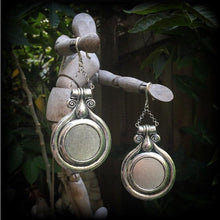 Load image into Gallery viewer, Artemis earrings Goddess jewelry Dangle earrings Boho jewelry Shield maiden 8g Plug earrings 6g Ear weights 0g Tunnel dangles Plug dangles