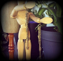 Load image into Gallery viewer, Arrow earrings Tunnel earrings Bronze earrings Goddess Artemis earrings Pan Saggitarius earrings Pierced ears Plug earrings Gauged earrings